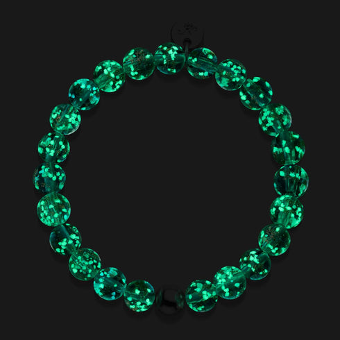 Sarcelle | Argent sterling .925 | Bracelet Verre Luciole